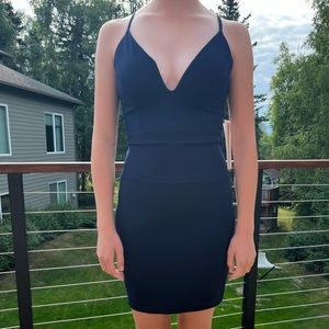 Dark Blue Cocktail Dress
